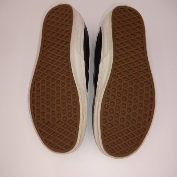 Vans Black Laser Cut Cutouts UltraCush Slip-On Shoes Mens 6.5 Womens 8 - Picture 7 of 8